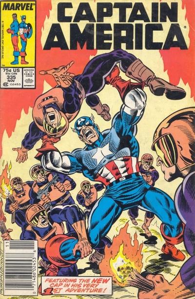Cover for Captain America (Marvel, 1968 series) #335 [Newsstand]