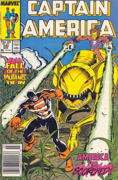 Cover for Captain America (Marvel, 1968 series) #339 [Newsstand]