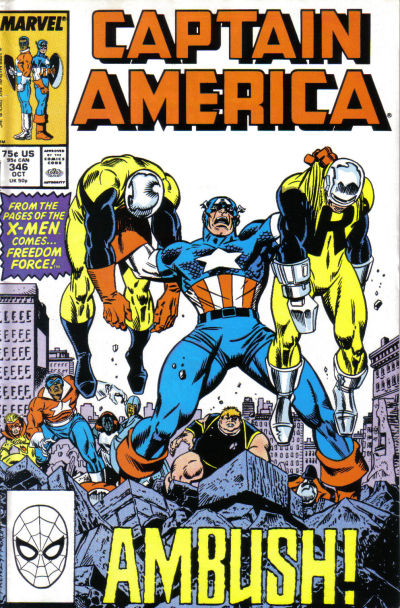 Cover for Captain America (Marvel, 1968 series) #346 [Direct]