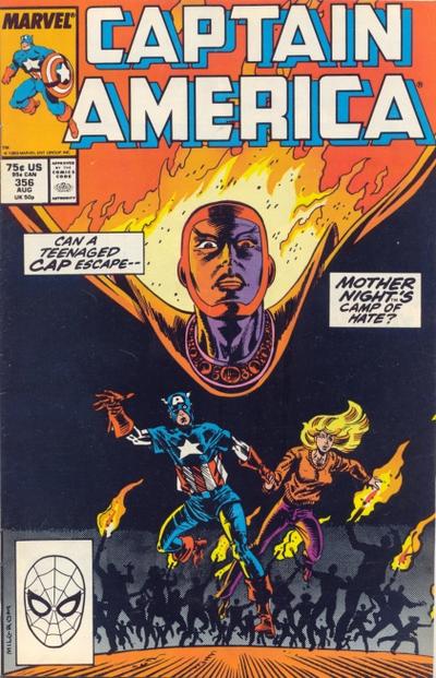 Cover for Captain America (Marvel, 1968 series) #356 [Direct]