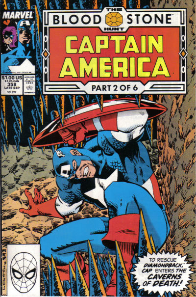 Cover for Captain America (Marvel, 1968 series) #358 [Direct]