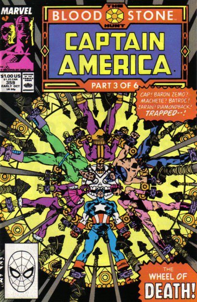 Cover for Captain America (Marvel, 1968 series) #359 [Direct]
