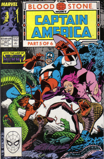 Cover for Captain America (Marvel, 1968 series) #361 [Direct]