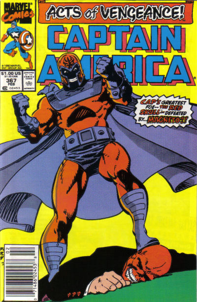 Cover for Captain America (Marvel, 1968 series) #367 [Newsstand]