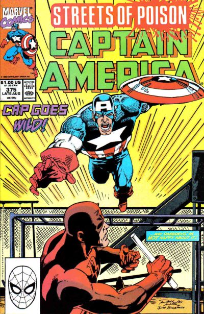 Cover for Captain America (Marvel, 1968 series) #375 [Direct]