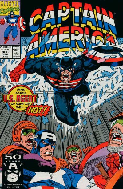 Cover for Captain America (Marvel, 1968 series) #386 [Direct]
