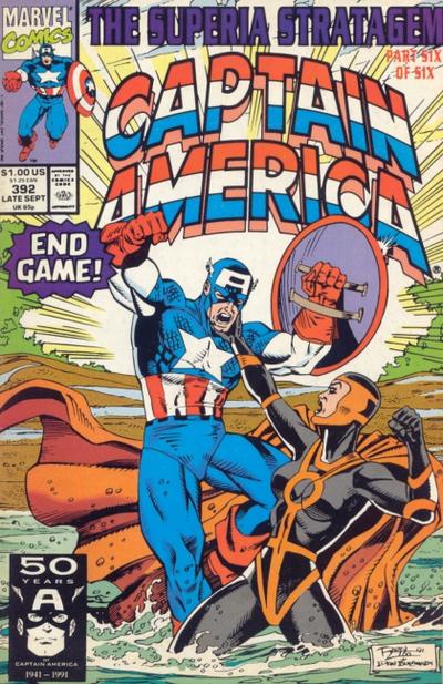 Cover for Captain America (Marvel, 1968 series) #392 [Direct]