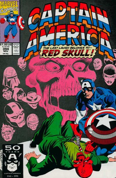 Cover for Captain America (Marvel, 1968 series) #394 [Direct]