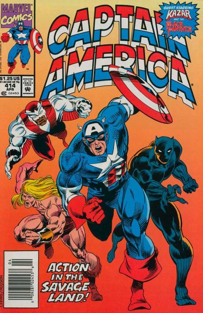 Cover for Captain America (Marvel, 1968 series) #414 [Newsstand]