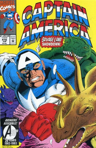 Cover for Captain America (Marvel, 1968 series) #416 [Direct]