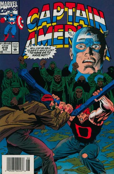 Cover for Captain America (Marvel, 1968 series) #418 [Newsstand]