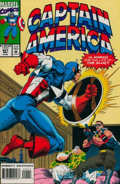 Cover for Captain America (Marvel, 1968 series) #421 [Direct Edition]