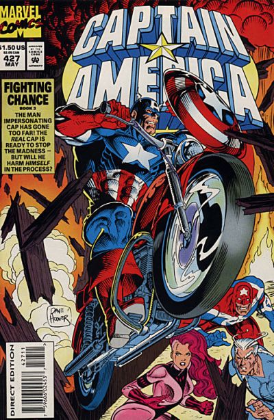 Cover for Captain America (Marvel, 1968 series) #427 [Direct Edition]