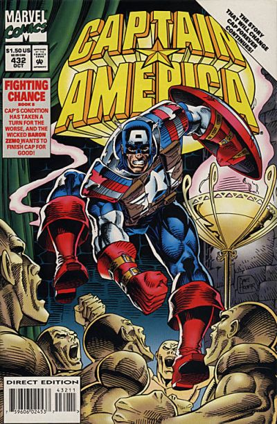 Cover for Captain America (Marvel, 1968 series) #432 [Direct Edition]
