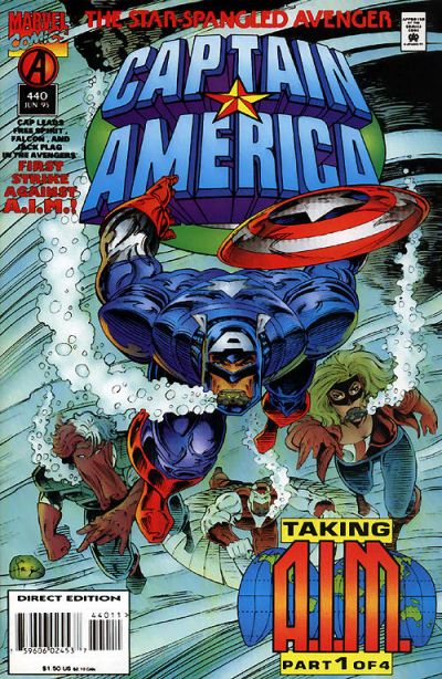 Cover for Captain America (Marvel, 1968 series) #440 [Direct Edition]