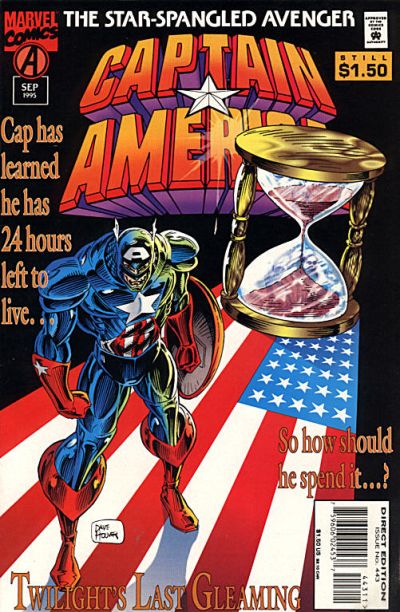 Cover for Captain America (Marvel, 1968 series) #443 [Direct Edition]