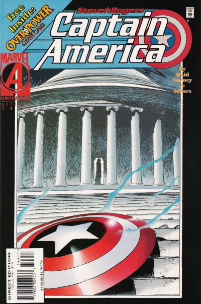 Cover for Captain America (Marvel, 1968 series) #444 [Direct Edition]
