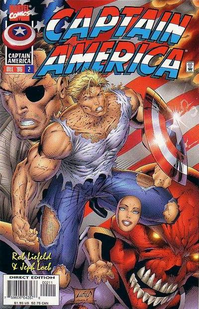 Cover for Captain America (Marvel, 1996 series) #2 [Direct Edition]