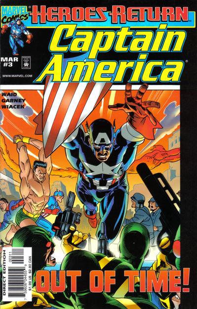 Cover for Captain America (Marvel, 1998 series) #3 [Direct Edition]