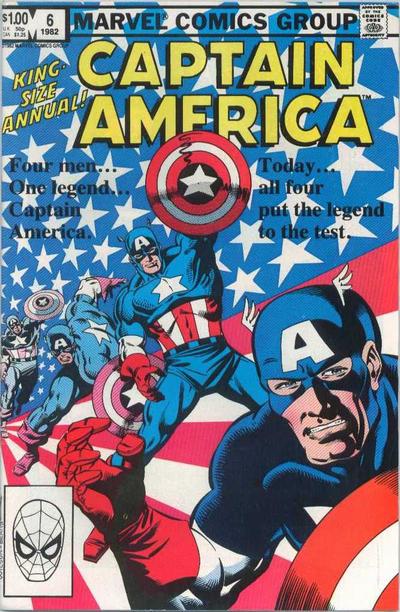 Cover for Captain America Annual (Marvel, 1971 series) #6 [Direct]