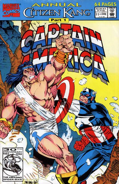 Cover for Captain America Annual (Marvel, 1971 series) #11 [Direct]