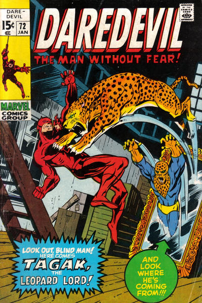 Cover for Daredevil (Marvel, 1964 series) #72