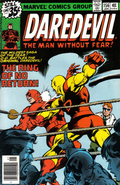 Cover for Daredevil (Marvel, 1964 series) #156 [Regular Edition]