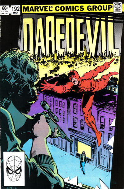 Cover for Daredevil (Marvel, 1964 series) #192 [Direct]