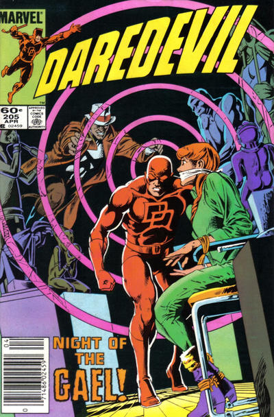 Cover for Daredevil (Marvel, 1964 series) #205 [Newsstand]