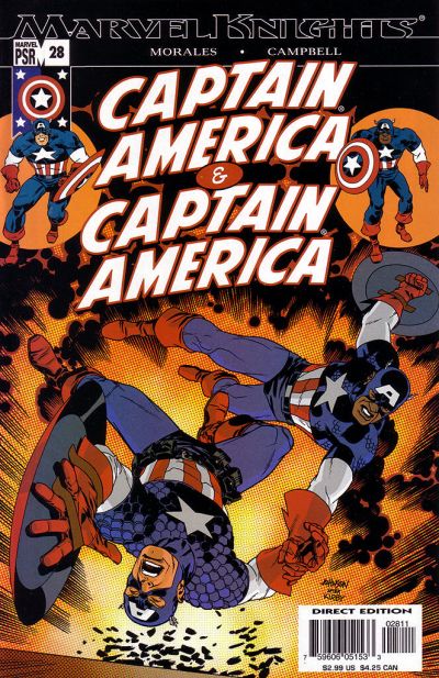 Cover for Captain America (Marvel, 2002 series) #28 [Direct Edition]