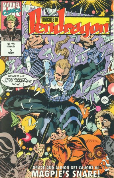 Cover for Knights of Pendragon (Marvel, 1992 series) #5
