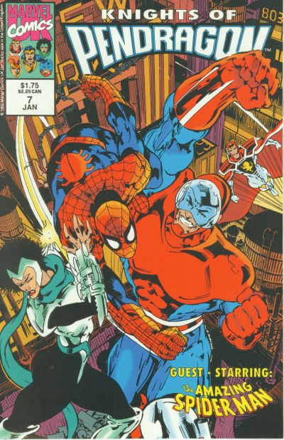 Cover for Knights of Pendragon (Marvel, 1992 series) #7