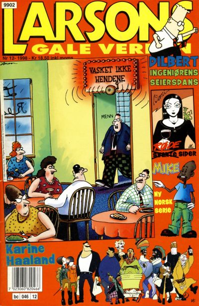 Cover for Larsons gale verden (Bladkompaniet / Schibsted, 1992 series) #12/1998
