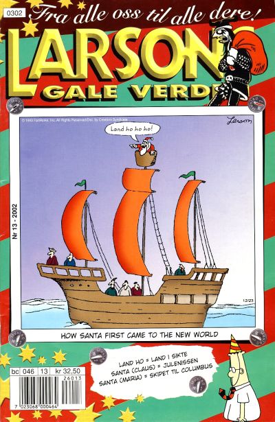 Cover for Larsons gale verden (Bladkompaniet / Schibsted, 1992 series) #13/2002
