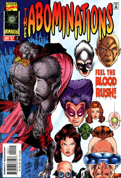 Cover for Abominations (Marvel, 1996 series) #2 [Direct Edition]