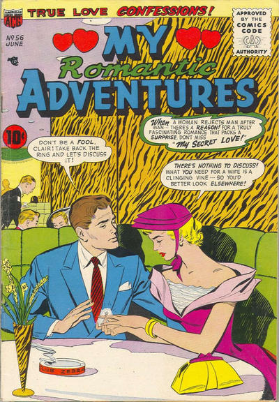 Cover for Romantic Adventures (American Comics Group, 1949 series) #56