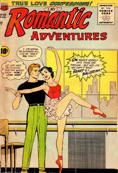 Cover for Romantic Adventures (American Comics Group, 1949 series) #58