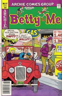 Cover Thumbnail for Betty and Me (Archie, 1965 series) #117