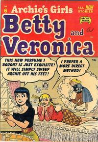 Cover for Archie's Girls Betty and Veronica (Archie, 1950 series) #6