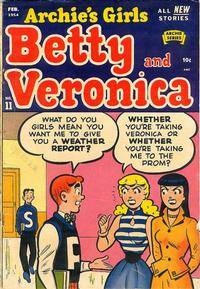 Cover for Archie's Girls Betty and Veronica (Archie, 1950 series) #11
