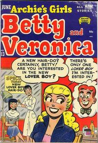 Cover Thumbnail for Archie's Girls Betty and Veronica (Archie, 1950 series) #13