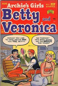 Cover for Archie's Girls Betty and Veronica (Archie, 1950 series) #14
