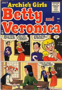 Cover Thumbnail for Archie's Girls Betty and Veronica (Archie, 1950 series) #19