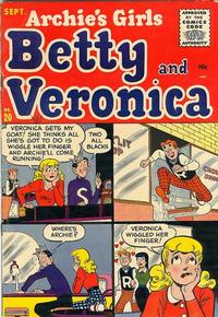 Cover Thumbnail for Archie's Girls Betty and Veronica (Archie, 1950 series) #20