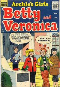 Cover Thumbnail for Archie's Girls Betty and Veronica (Archie, 1950 series) #29
