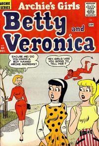 Cover for Archie's Girls Betty and Veronica (Archie, 1950 series) #60