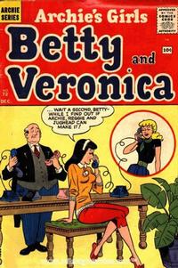 Cover for Archie's Girls Betty and Veronica (Archie, 1950 series) #72