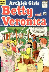 Cover for Archie's Girls Betty and Veronica (Archie, 1950 series) #93