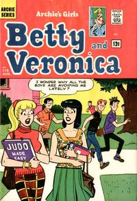 Cover for Archie's Girls Betty and Veronica (Archie, 1950 series) #116