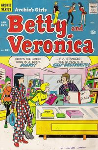 Cover for Archie's Girls Betty and Veronica (Archie, 1950 series) #181